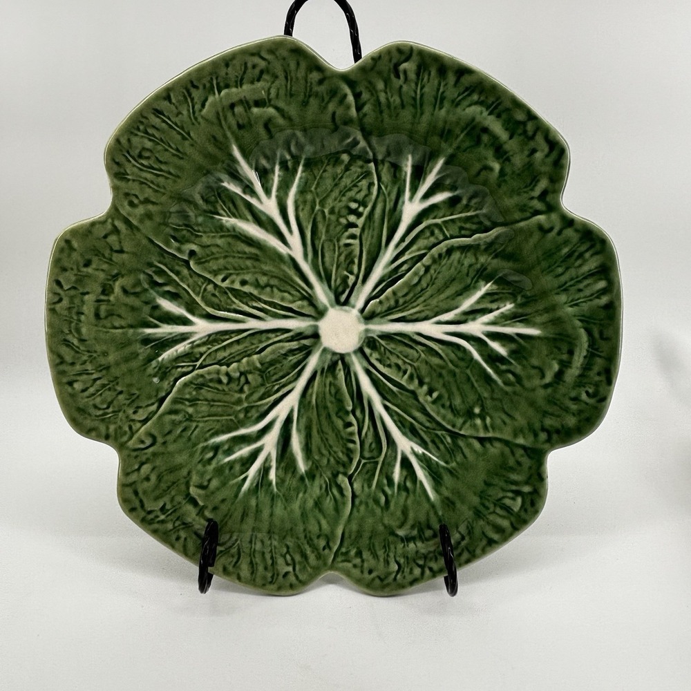 Bordallo Pinheiro Cabbage Green 12 Inch Charger Service Plate Made in Portugal